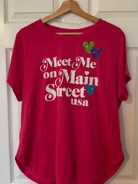 Disney Parks Pink - Meet Me on Main Street Graphic Tee